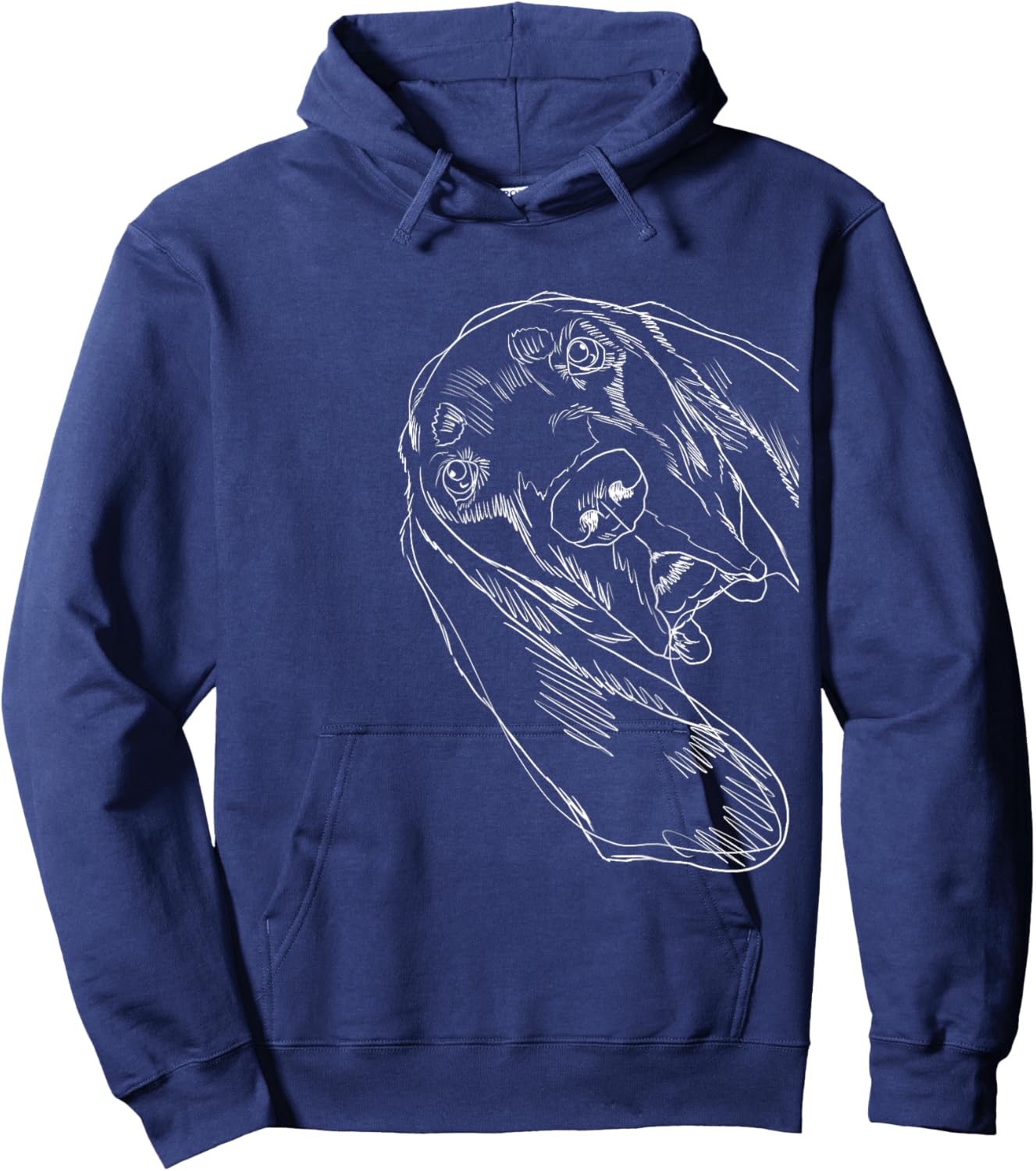 Funny Dog Black and Tan Coonhound Hoodie - Hoodie | Navy
