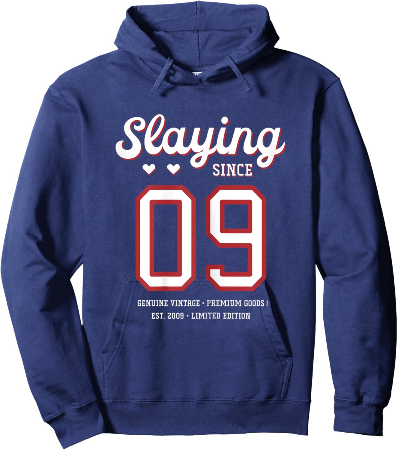 15th Birthday Slaying Since 2009 Hoodie - Hoodie | Navy