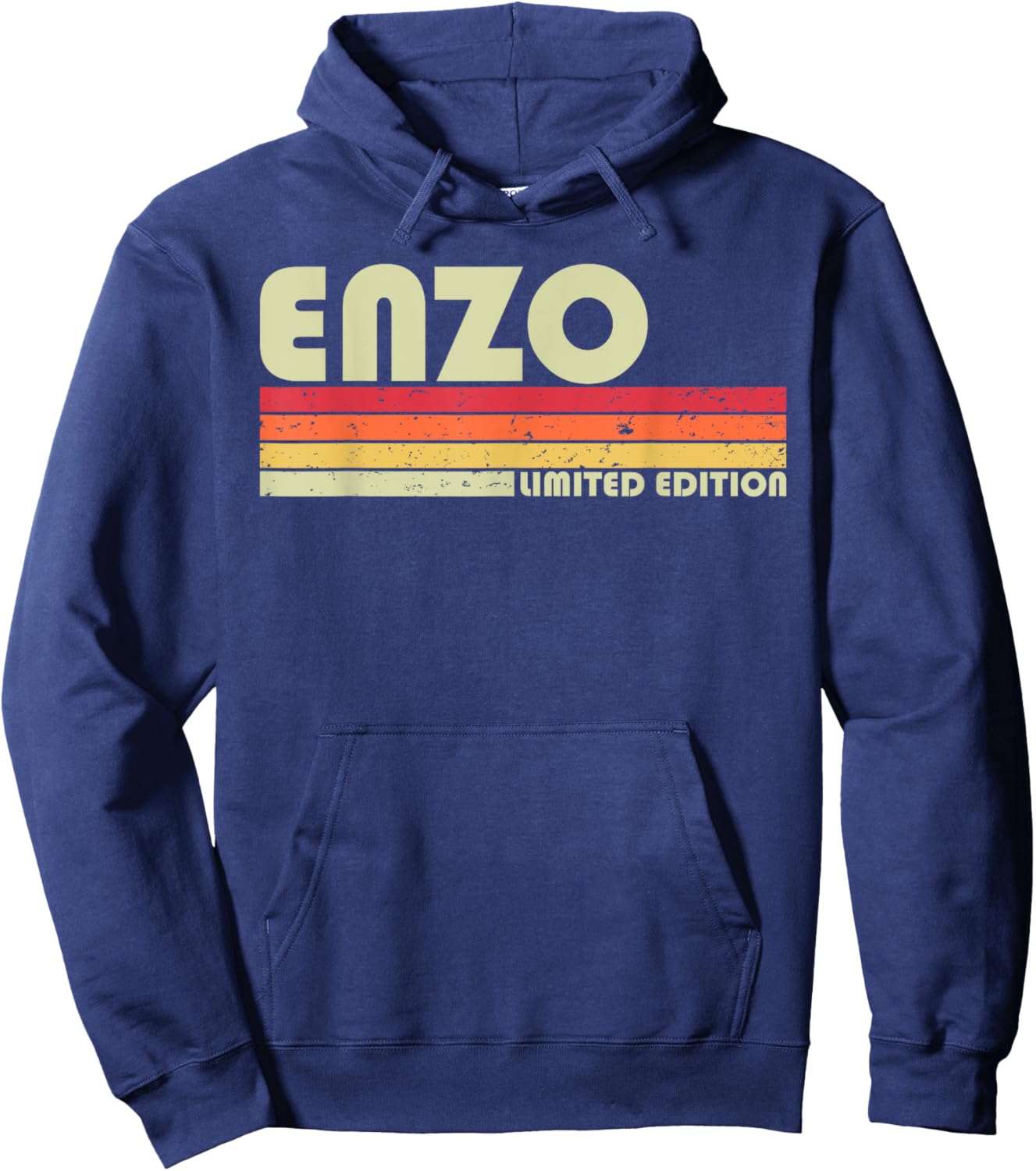 ENZO Gift Name Personalized Funny Retro Vintage Birthday Hoodie - Hoodie | Navy