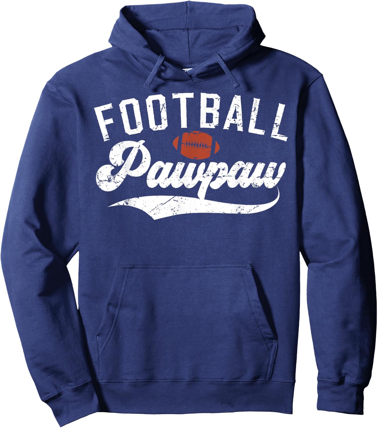 Football Pawpaw Grandpa Pawpaw Of A Football Player Pawpaw Hoodie - Hoodie | Navy