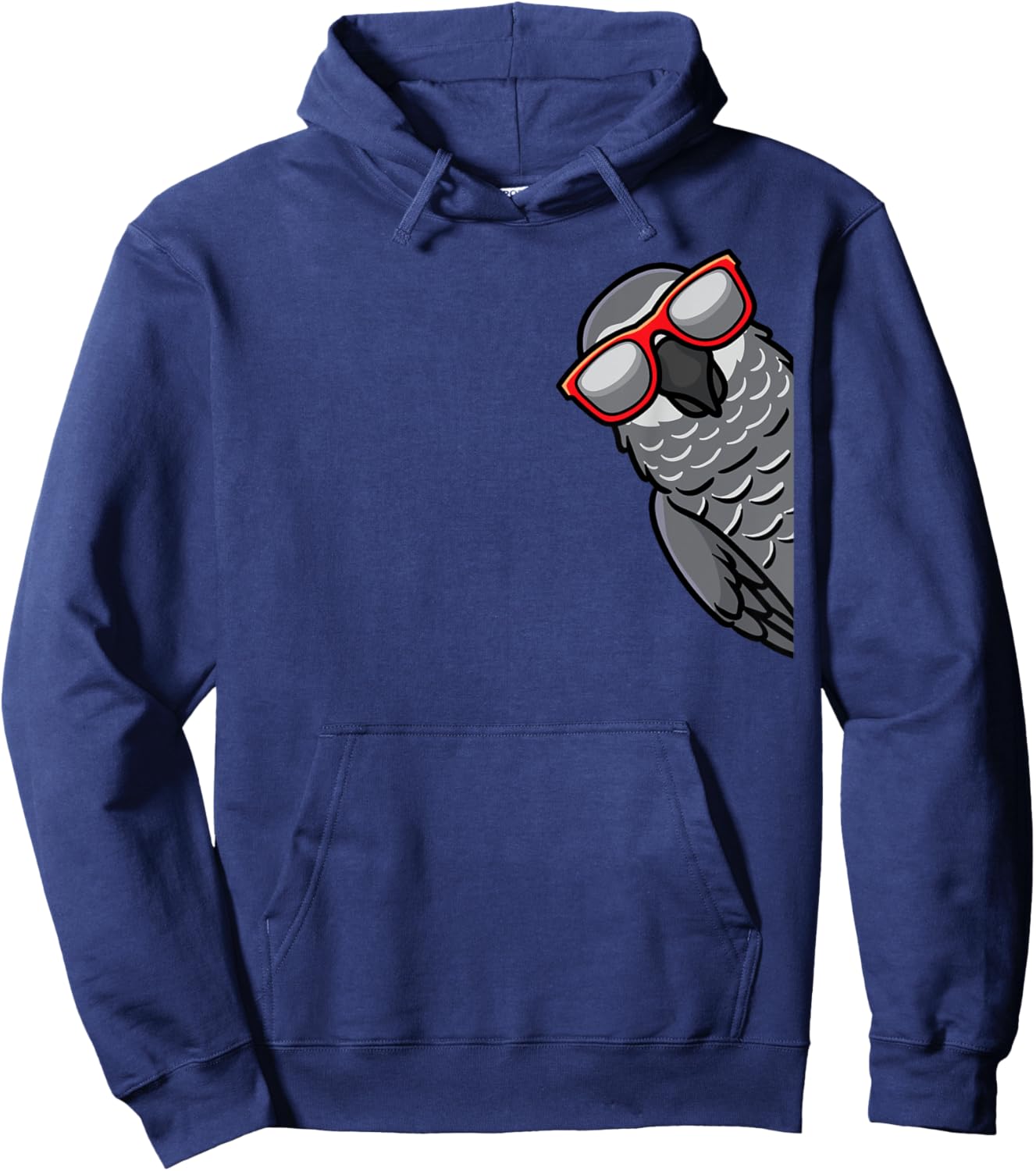 Congo African Grey Parrot Hoodie - Hoodie | Navy