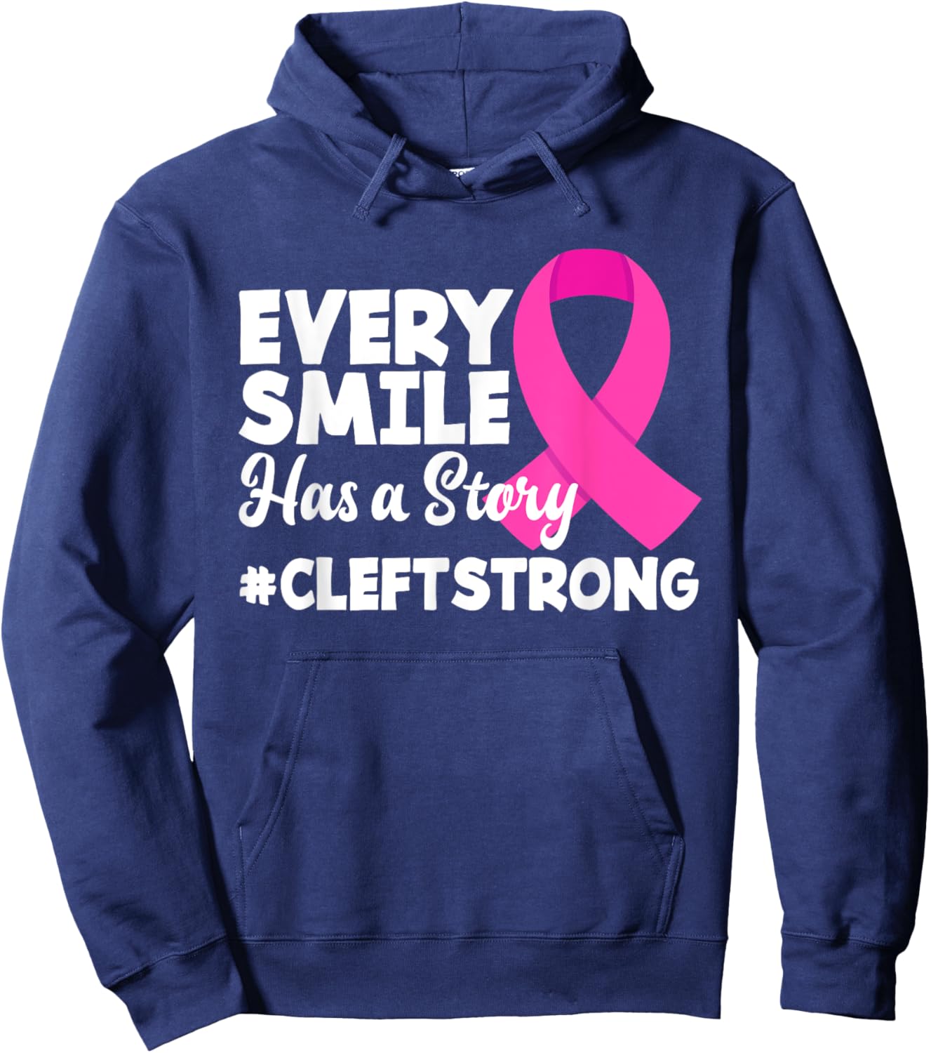 Every Smile Has A Story Cleft Lip & Palate Awareness Hoodie - Hoodie | Navy