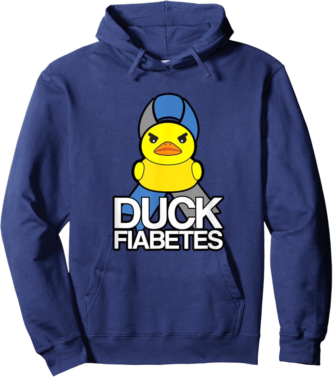 Duck Fiabetes Type One Diabetes T1D Funny Diabetic Hoodie - Hoodie | Navy