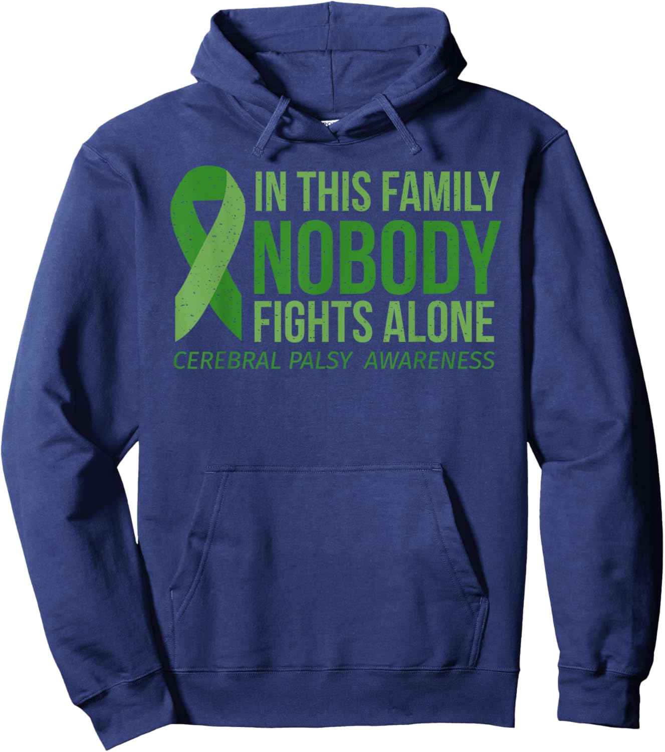 Cerebral Palsy Awareness In this Family Brain Damage CP Hoodie - Hoodie | Navy