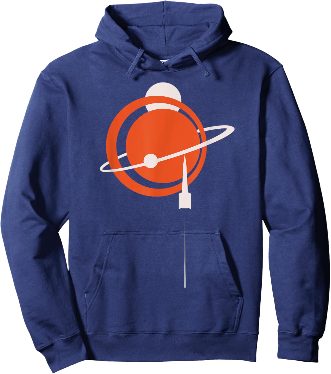 Vintage Sputnik USSR Soviet Union Soviet Propaganda Hoodie - Hoodie | Navy