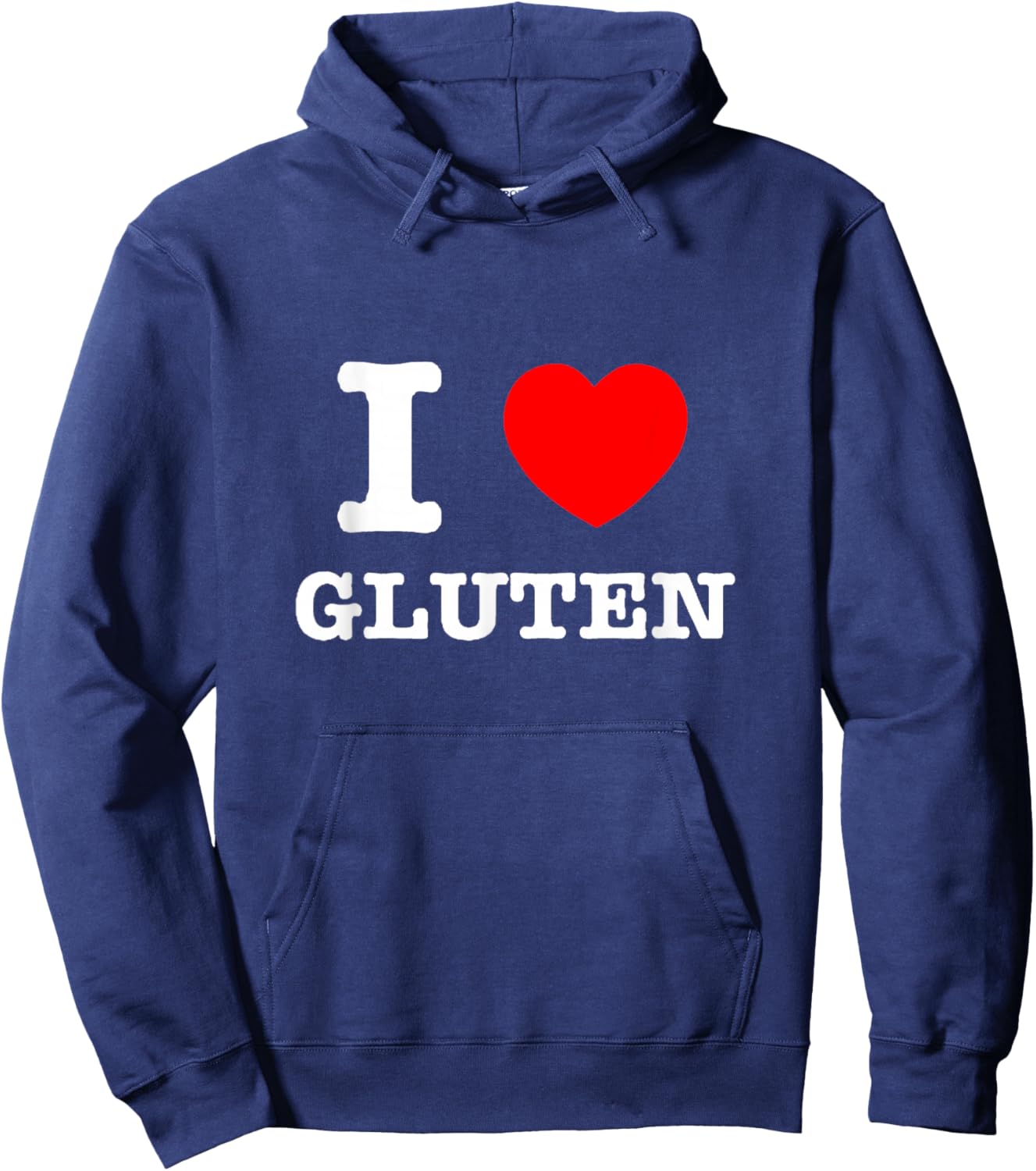 I Heart Gluten - I Love Gluten Hoodie - Hoodie | Navy