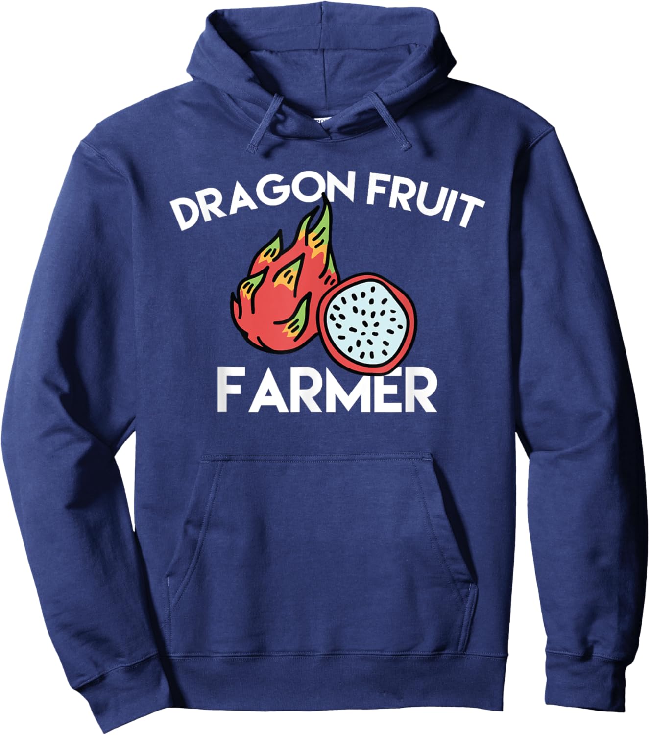 Lovely Dragon Fruit Farmer Costume Tropical Food Hoodie - Hoodie | Navy
