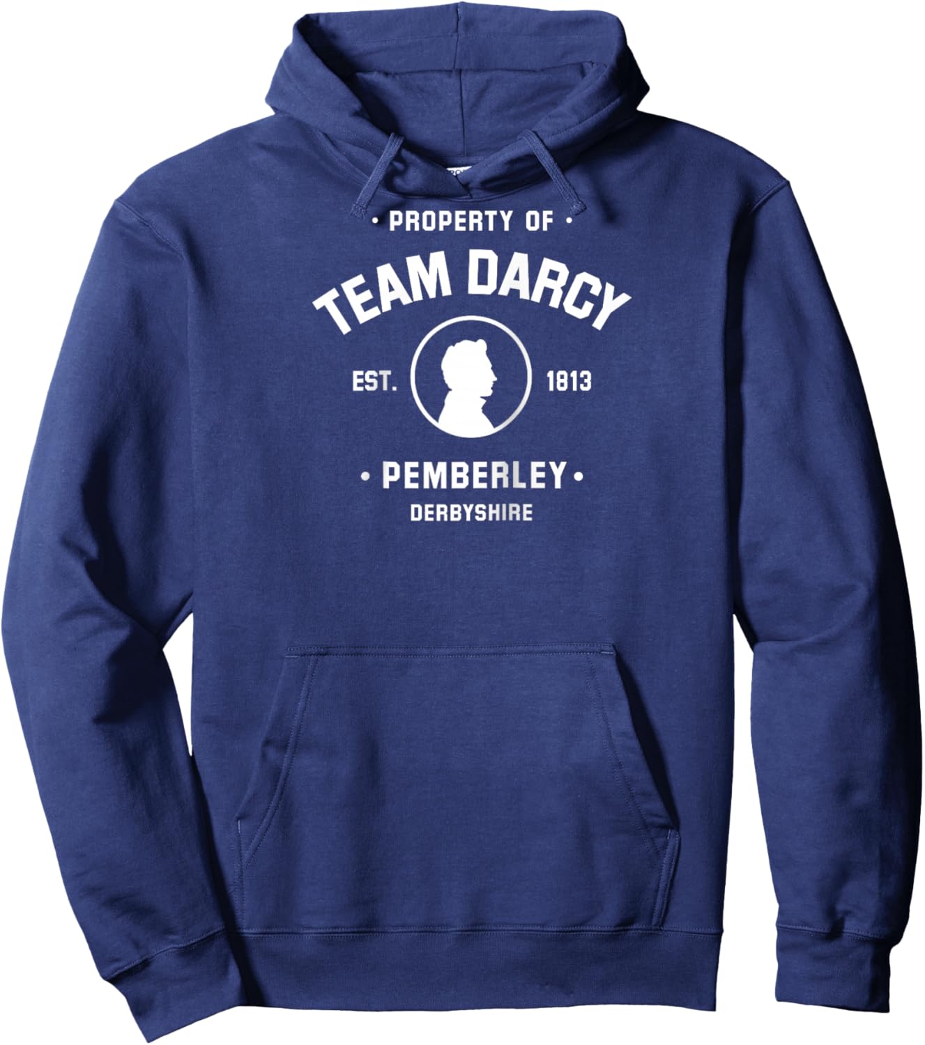 Mr Darcy Pride and Prejudice Jane Austen - Team Darcy Raglan Baseball Hoodie - Hoodie | Navy