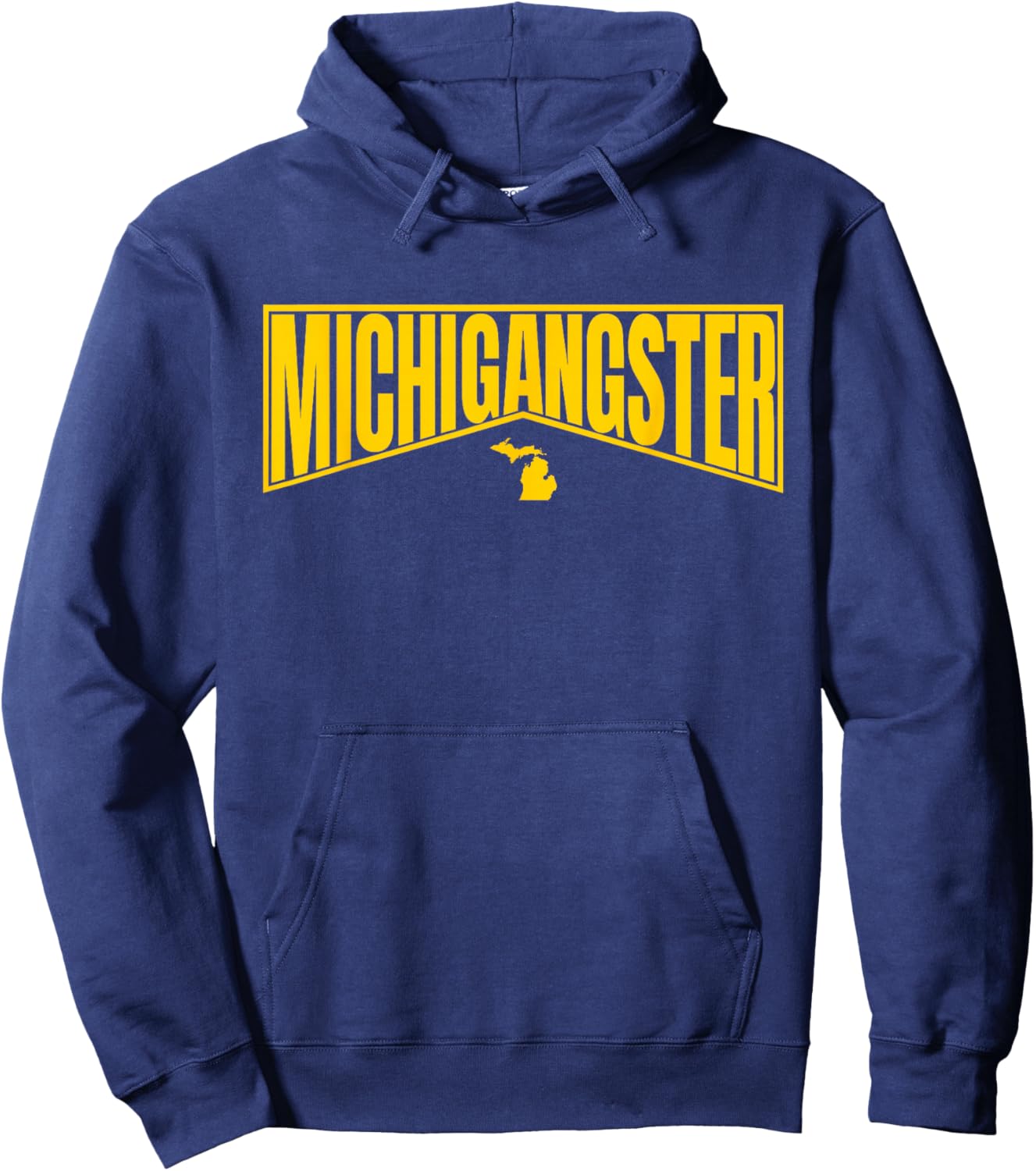 Michigan Pride UP Michiganian Michigangster Hoodie - Hoodie | Navy