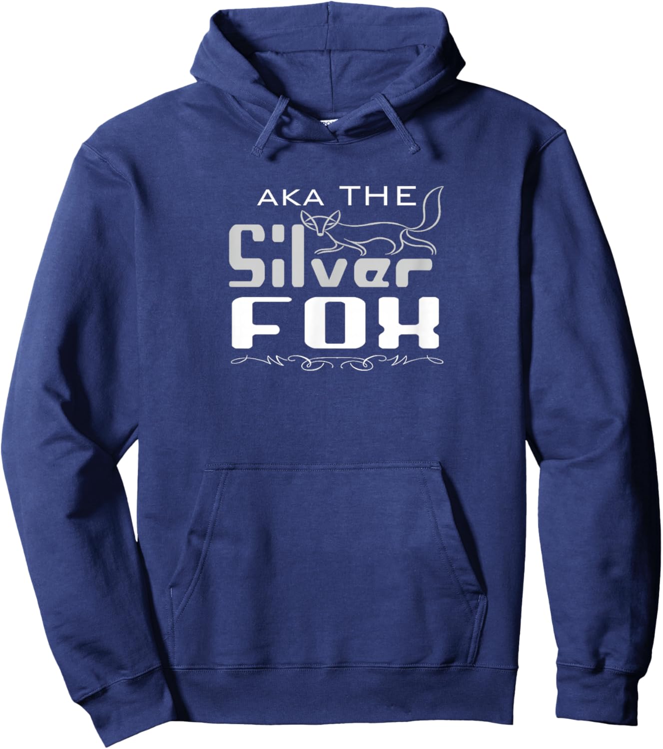 aka The Silver Fox For Seniors & Boomers Hoodie - Hoodie | Navy