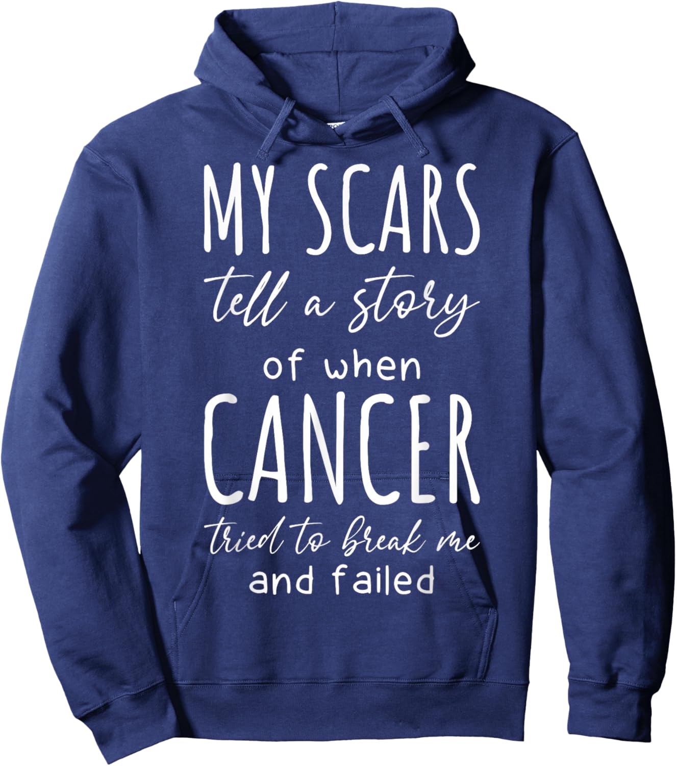 My Scars Tell A Story Cancer Remission Cancer Patients Hoodie - Hoodie | Navy