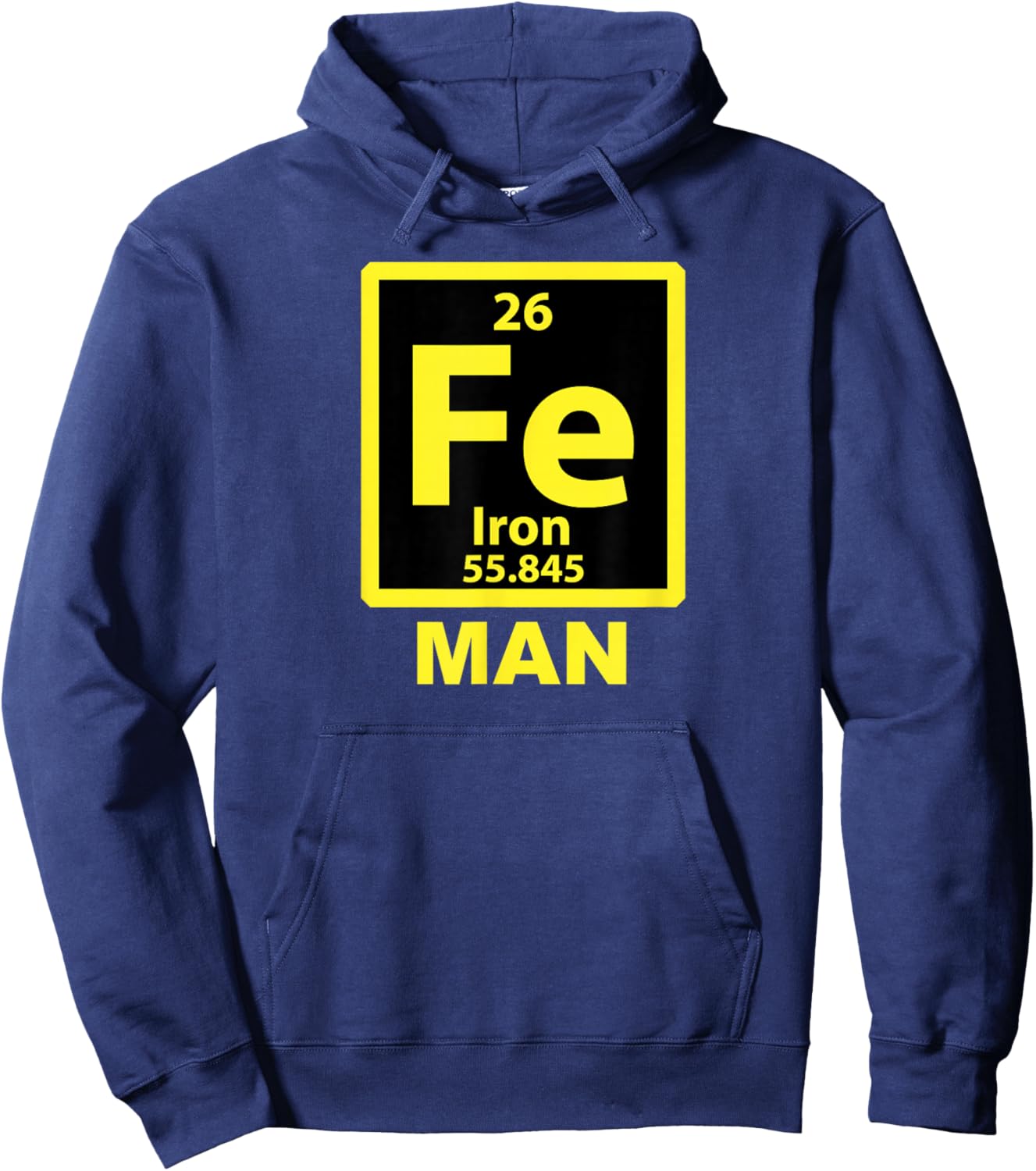 Iron (Fe) Man Funny Periodic Element Shirt Hoodie - Hoodie | Navy