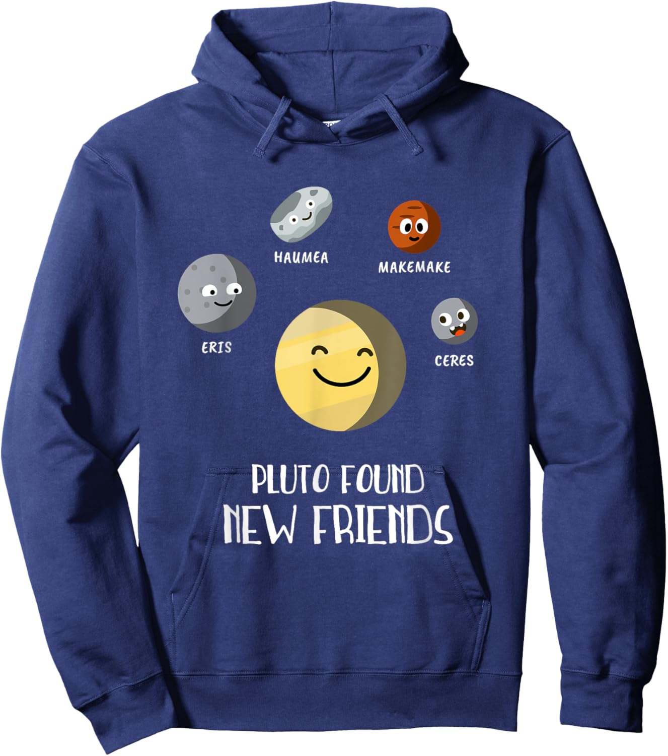 Pluto Dwarf Planet Friends Planets Space Funny Children Hoodie - Hoodie | Navy