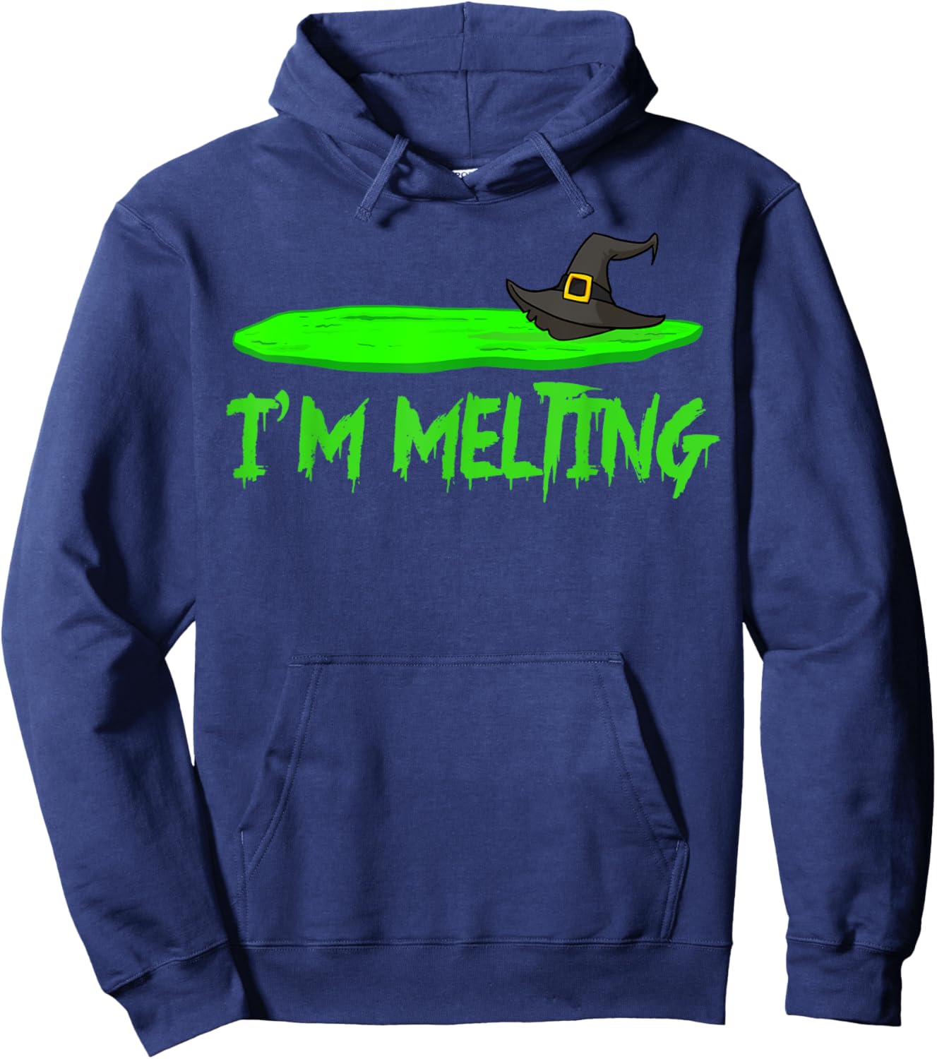 I'm Melting funny Halloween Melting Witch Hoodie - Hoodie | Navy