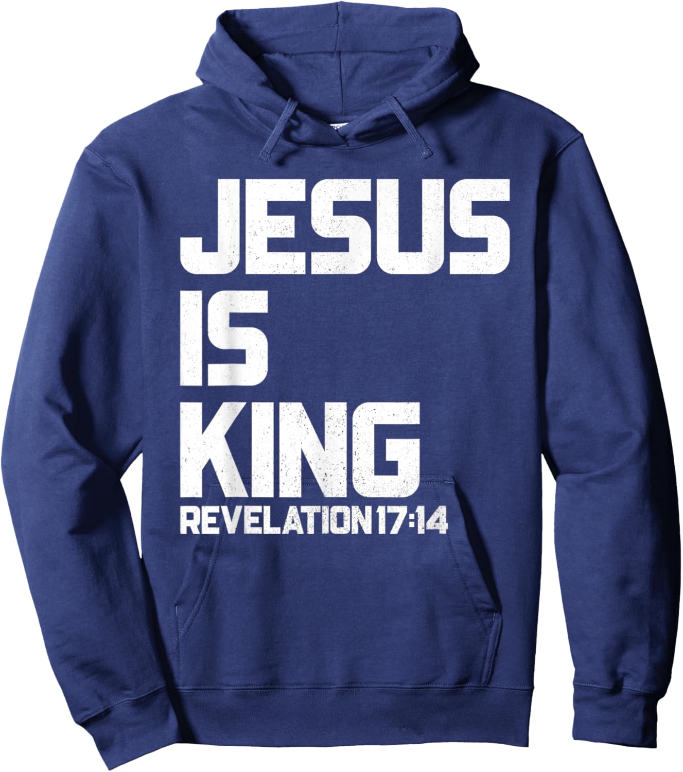 Jesus is King Revelation 17 14 Bible Verse & Women Hoodie - Hoodie | Navy