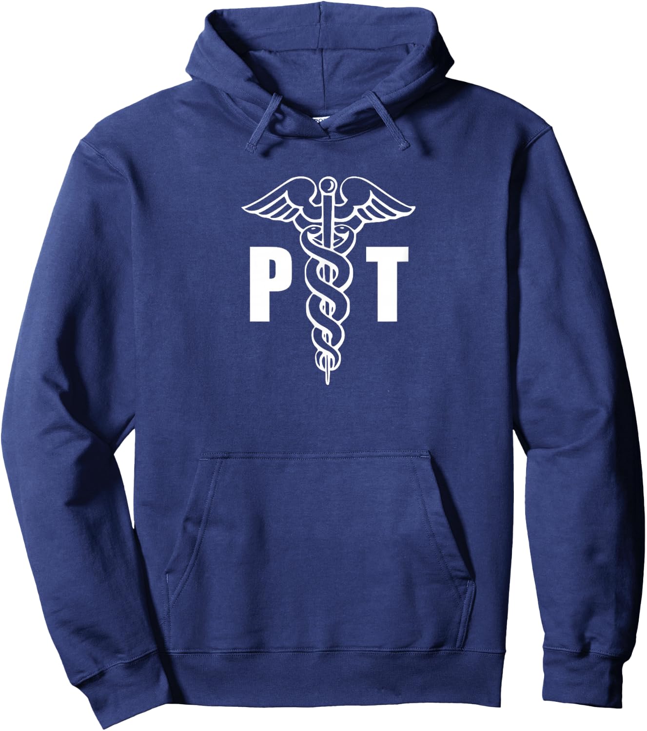 Physical Therapist Therapy PT Caduceus Medical Symbol Hoodie - Hoodie | Navy