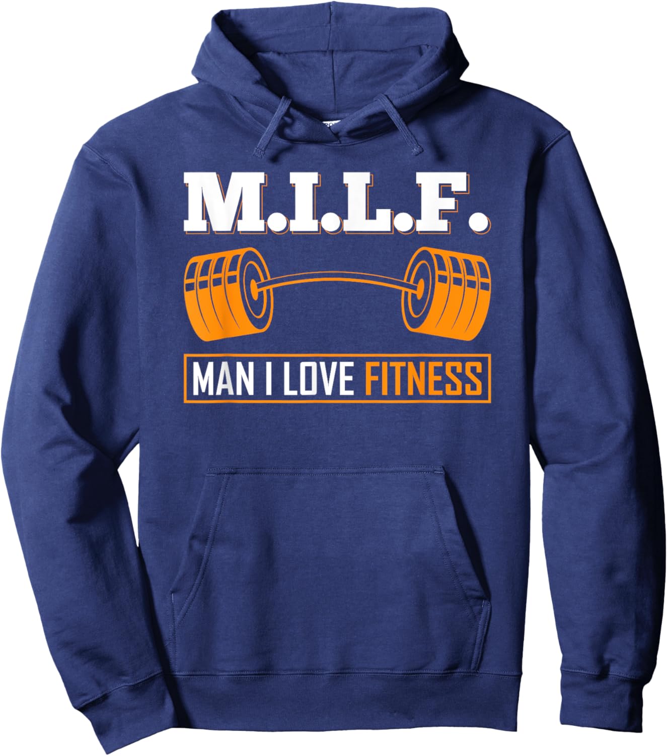 M.I.L.F Man I Love Fitness Bodybuilder Weight Lifting Weight Hoodie - Hoodie | Navy