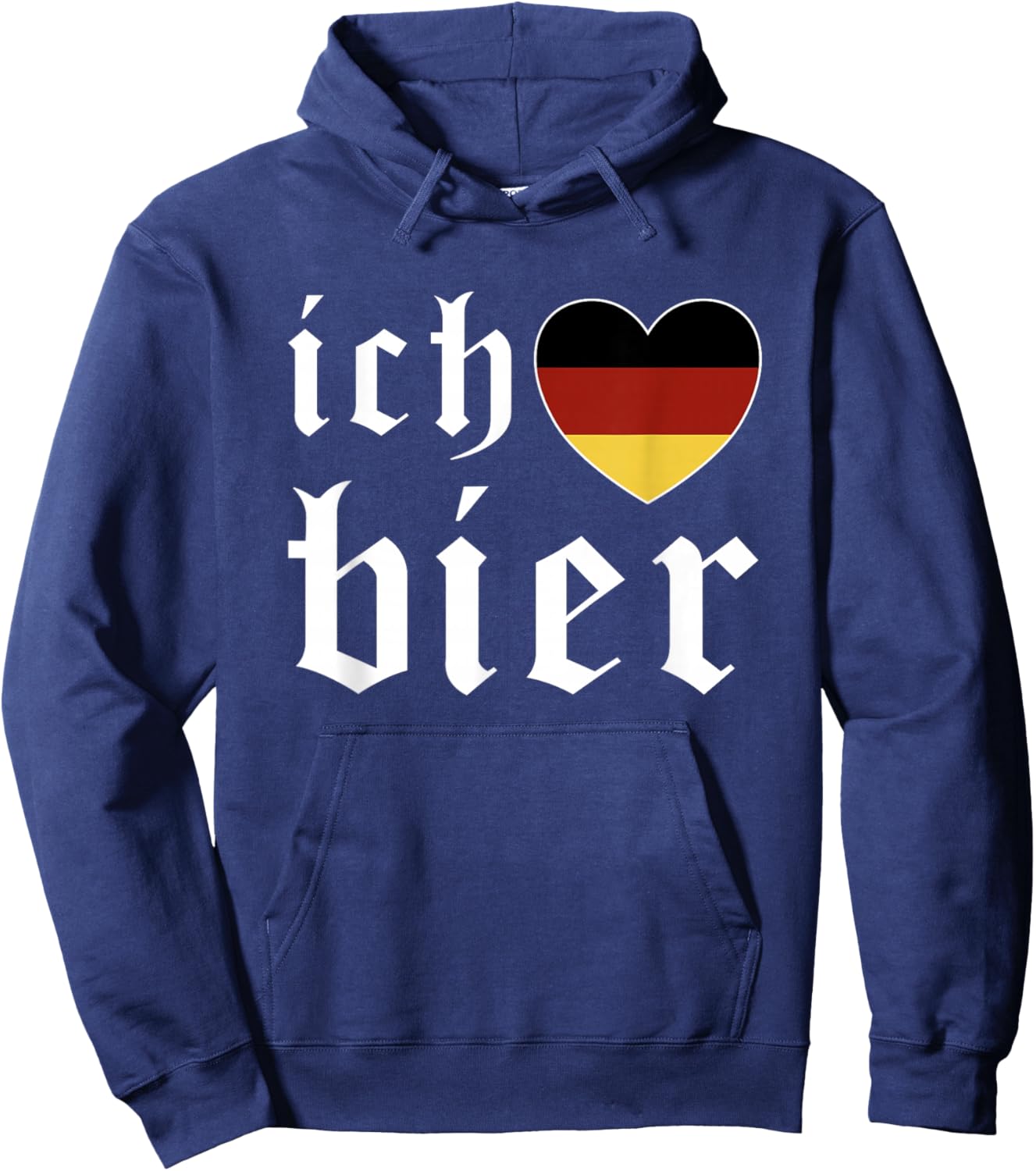 Ich Liebe Bier German Flag Oktoberfest Costume Beer Festival Hoodie - Hoodie | Navy
