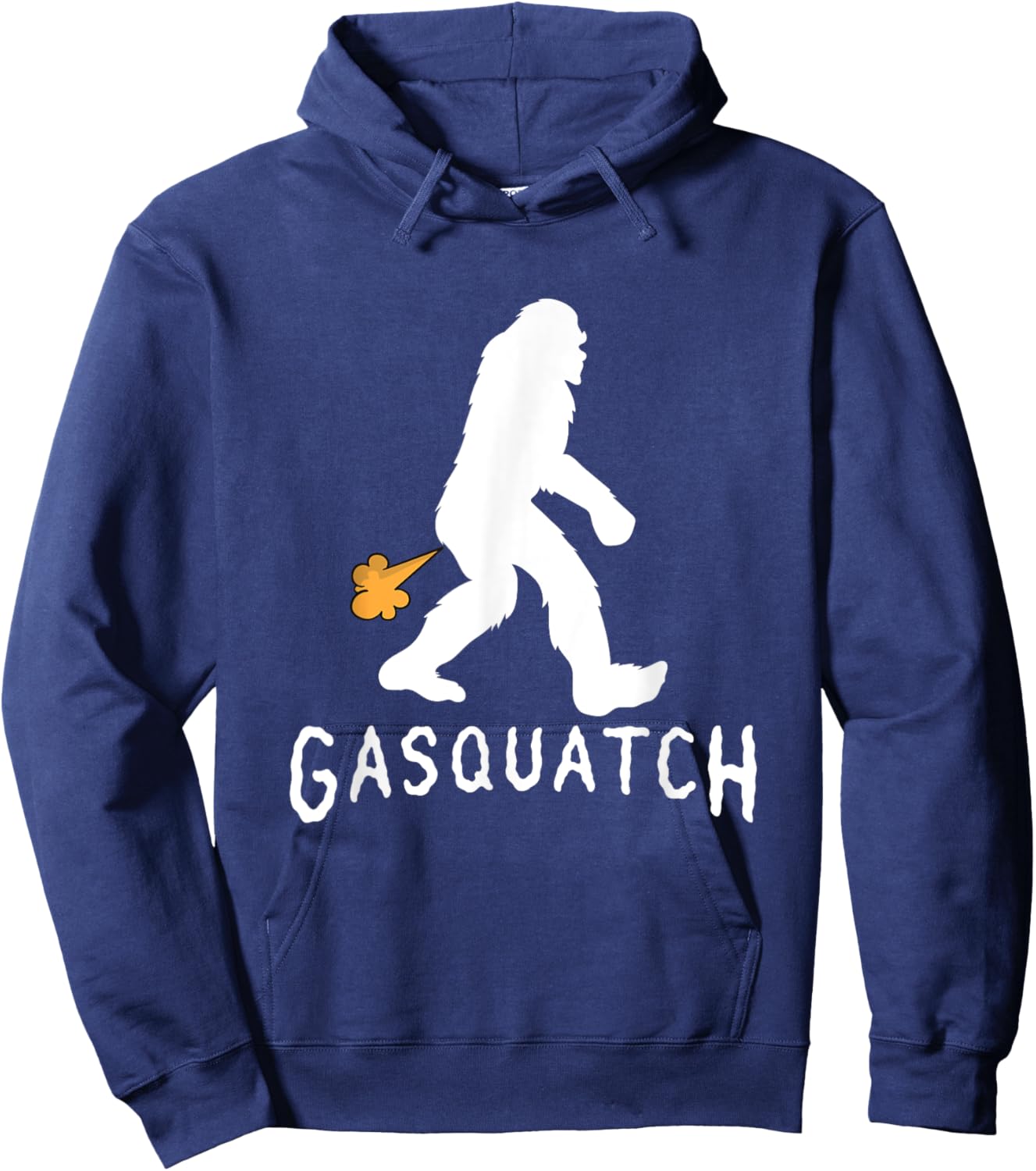 Gasquatch Funny Bigfoot Farting Gassy Sasquatch Fart Hoodie - Hoodie | Navy