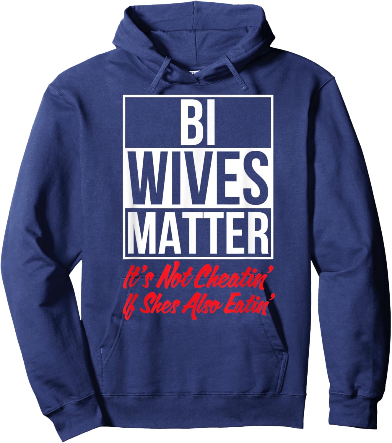 Bi Funny Adult Humor Sex Swinger Hoodie - Hoodie | Navy