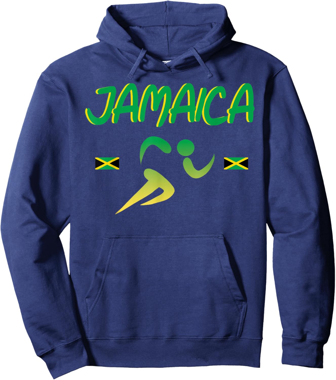 Jamaica Pride Track and Field Running 2021 Souvenir Hoodie - Hoodie | Navy