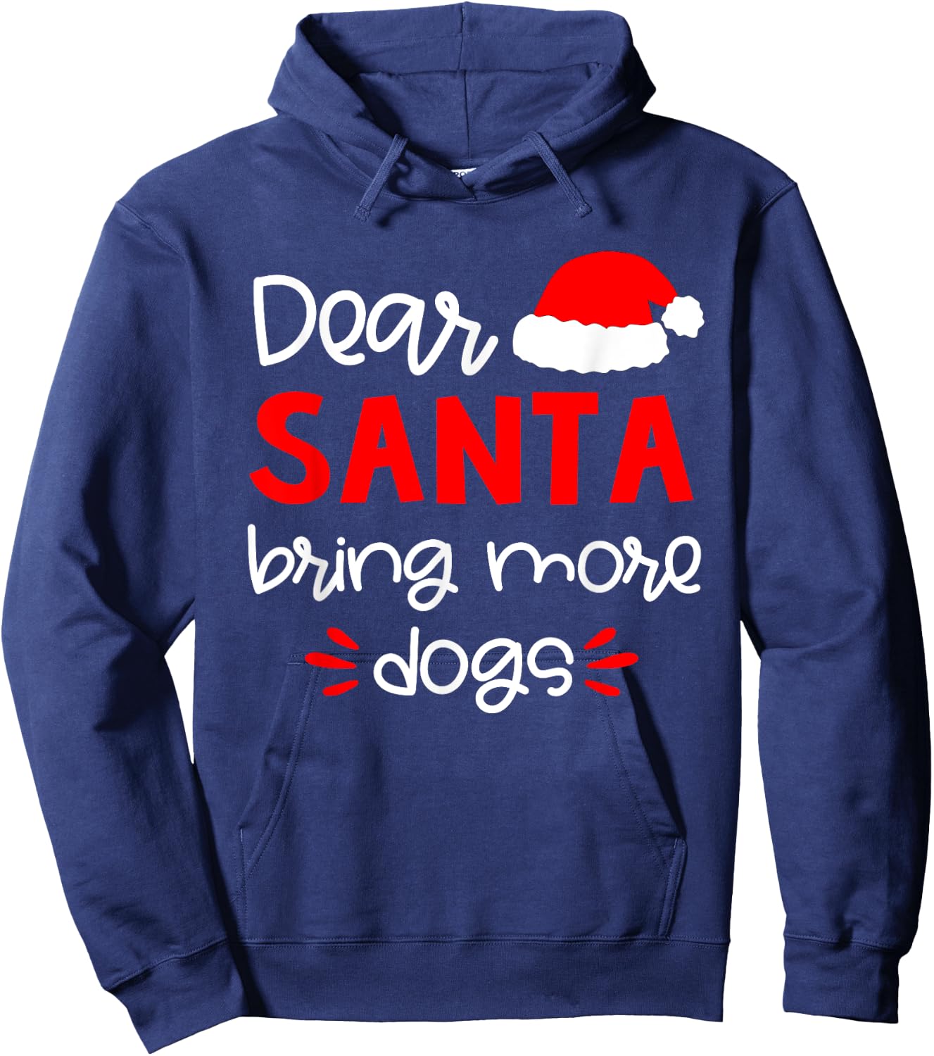 Dear Santa Shirt Funny Matching Family Christmas Pajamas Hoodie - Hoodie | Navy