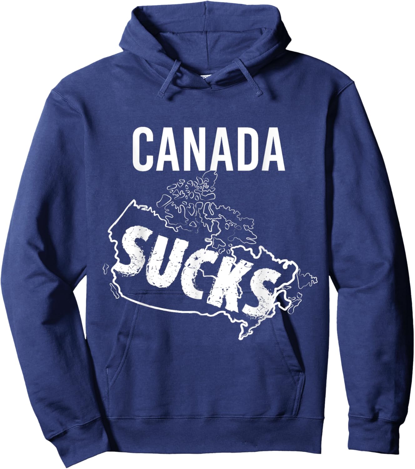 Funny Canada Sucks Sport Fans Teasing T Shirt Hoodie - Hoodie | Navy