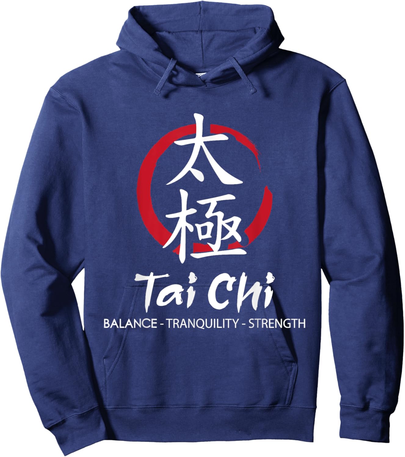 Tai Chi - Body Mind Wellness Spiritual Yin Yang Martial Arts Hoodie - Hoodie | Navy