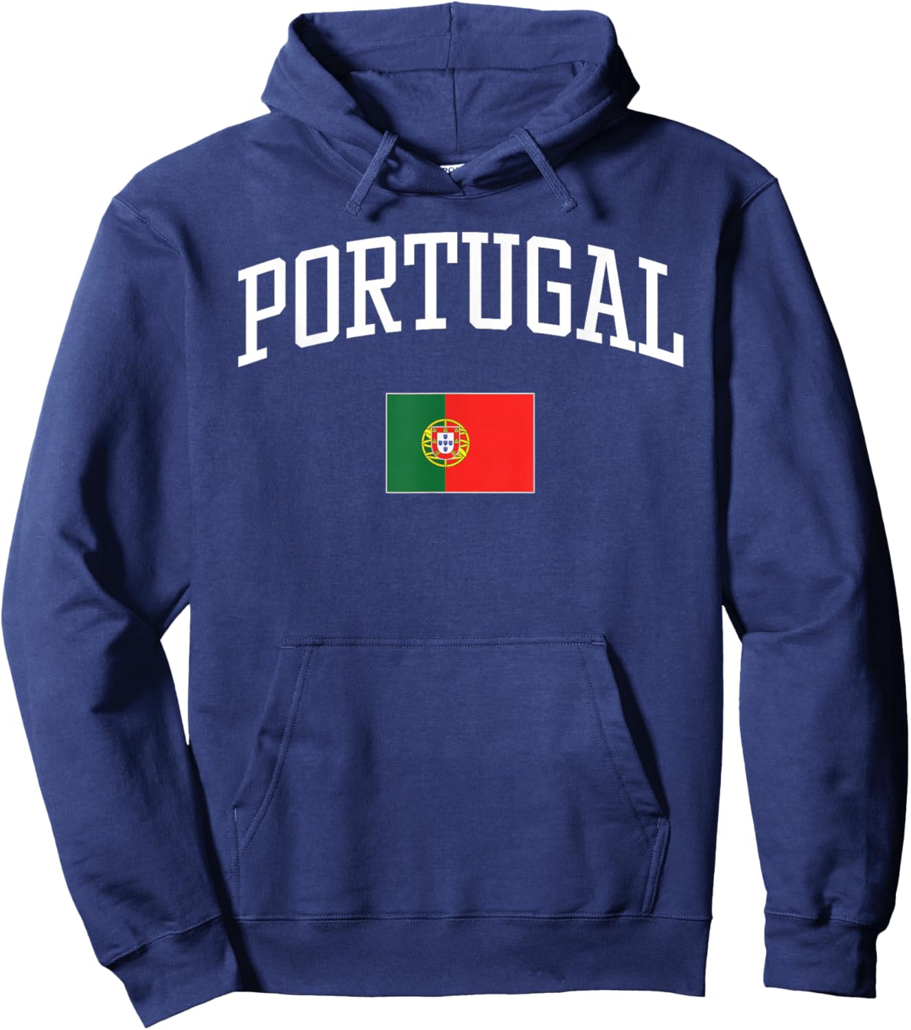Vintage Flag of Portugal Love Your Country Hoodie - Hoodie | Navy
