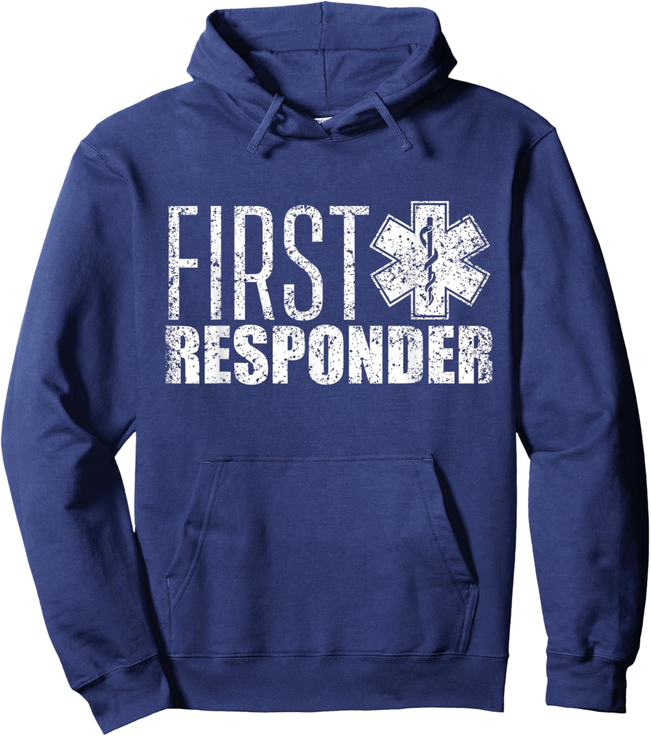 First responder Emergency Paramedic EMT Aid Helper Hoodie - Hoodie | Navy