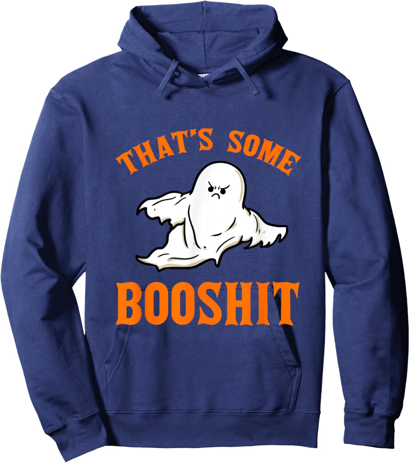 Ghost That Some Booshit, Funny Halloween Party Costume Hoodie - Hoodie | Navy