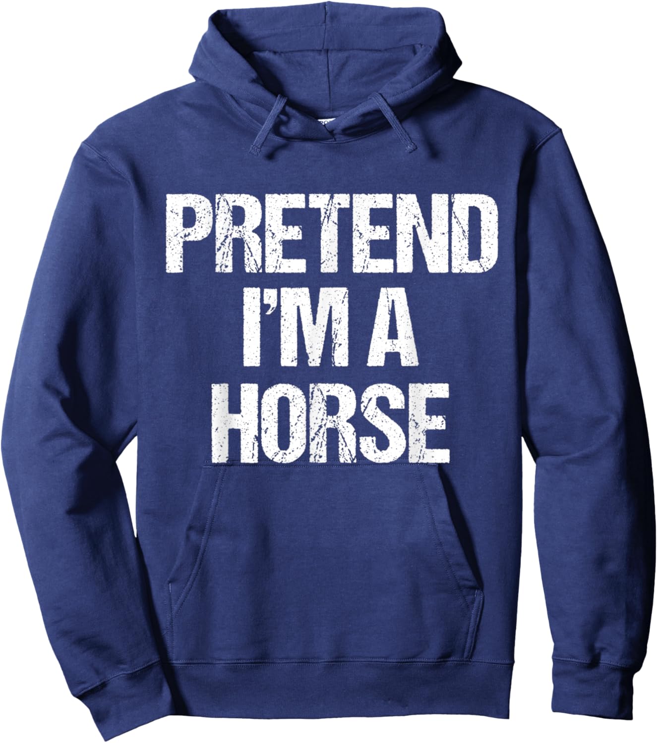Pretend I'm a Horse Costume Funny Halloween Party Hoodie - Hoodie | Navy
