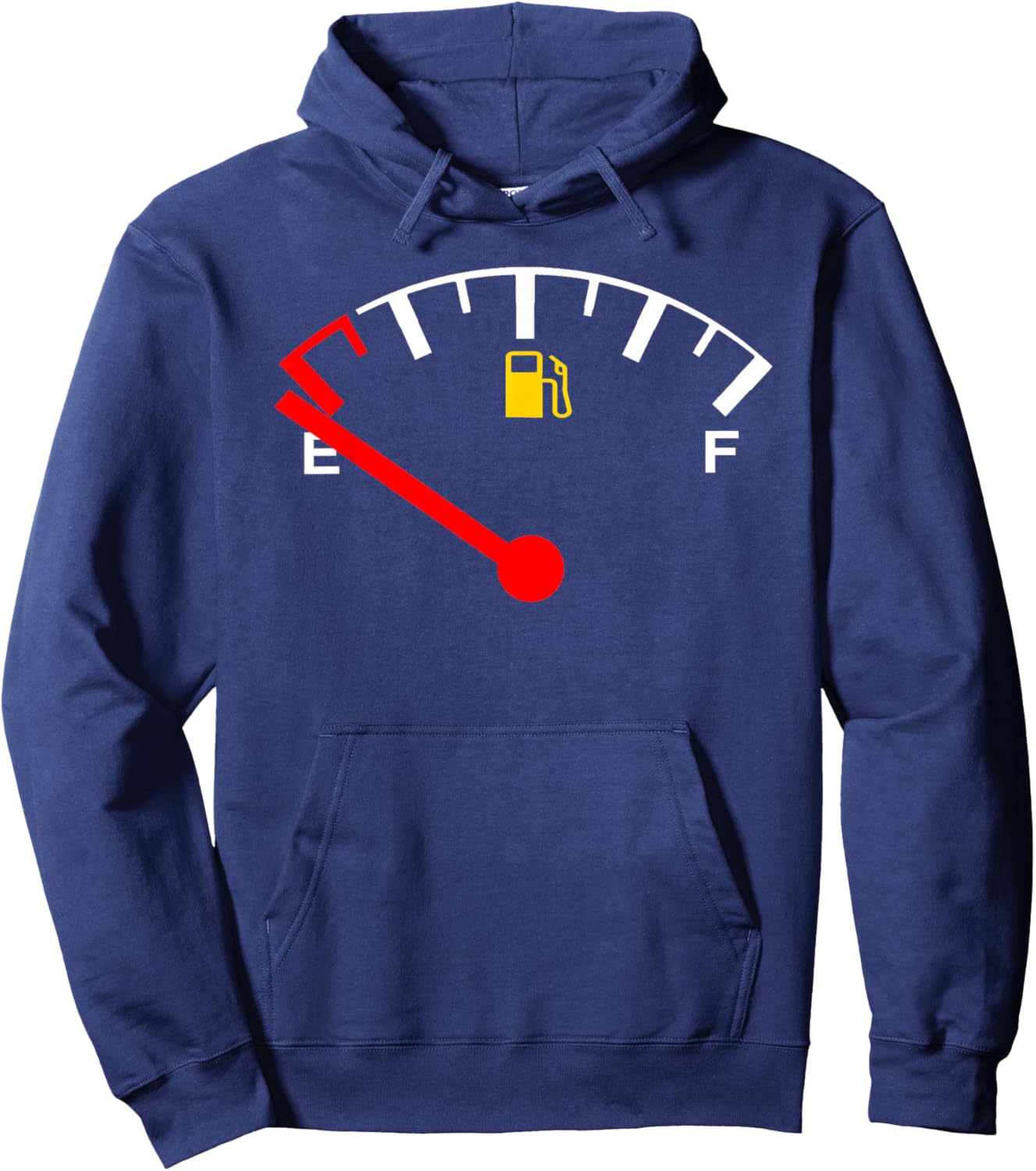 Gas Fuel Gauge Car Truck Empty Full Tank Hoodie - Hoodie | Navy