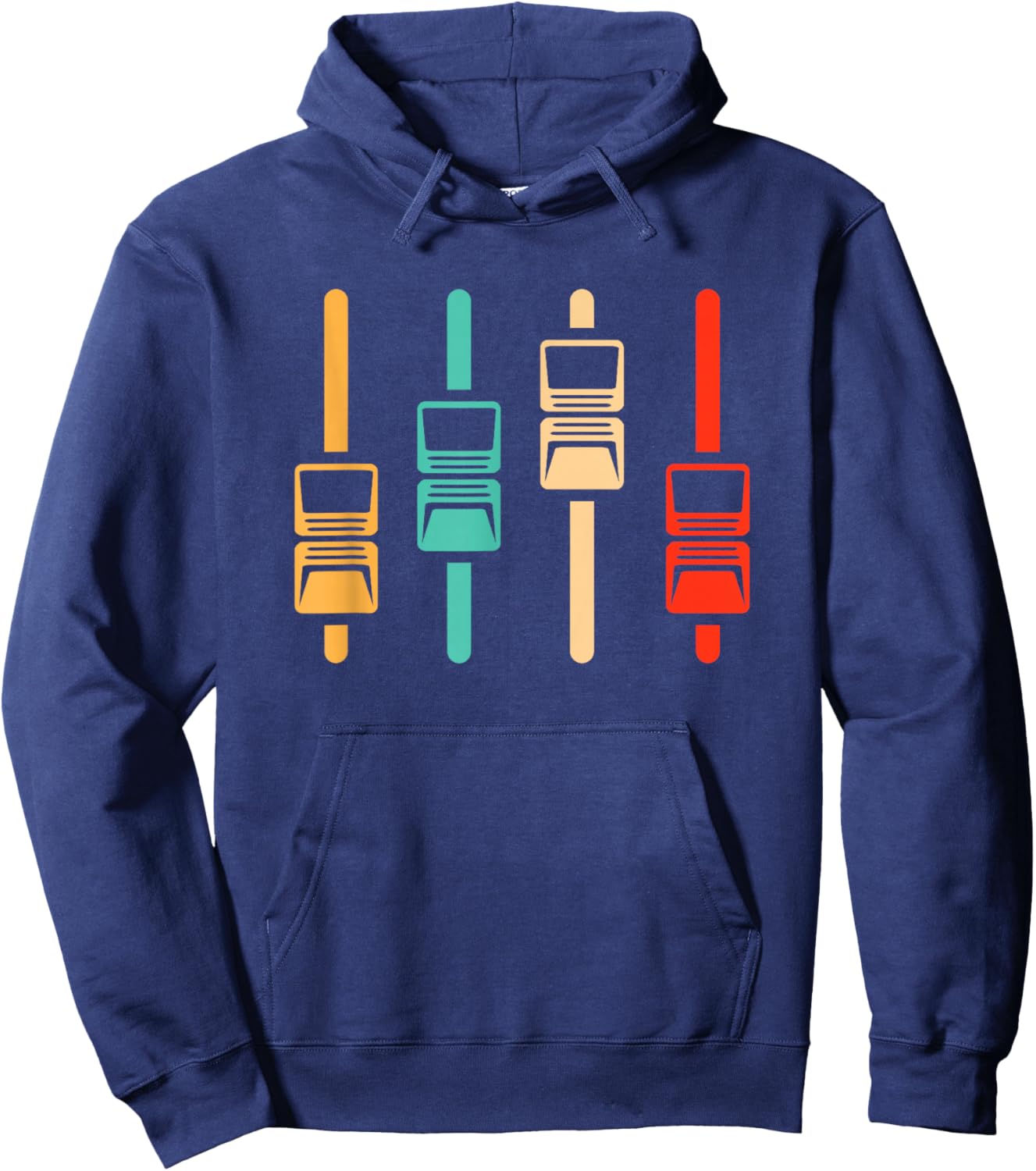 Retro Audio Engineer - Vintage Music Producer Sound Engineer Hoodie - Hoodie | Navy