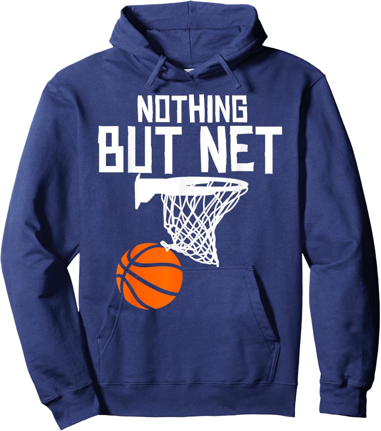 Nothing But Net Basketball Hoodie - Hoodie | Navy