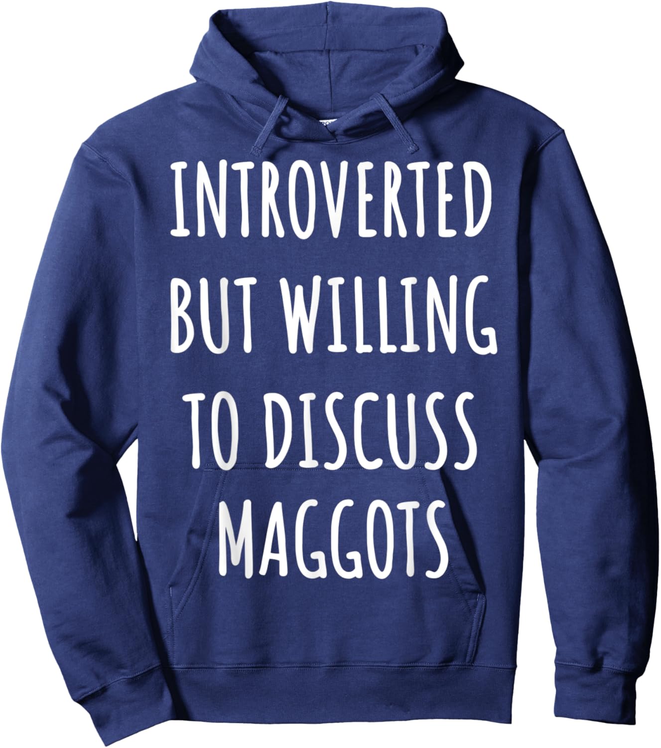 Funny Introverted maggot Hoodie - Hoodie | Navy