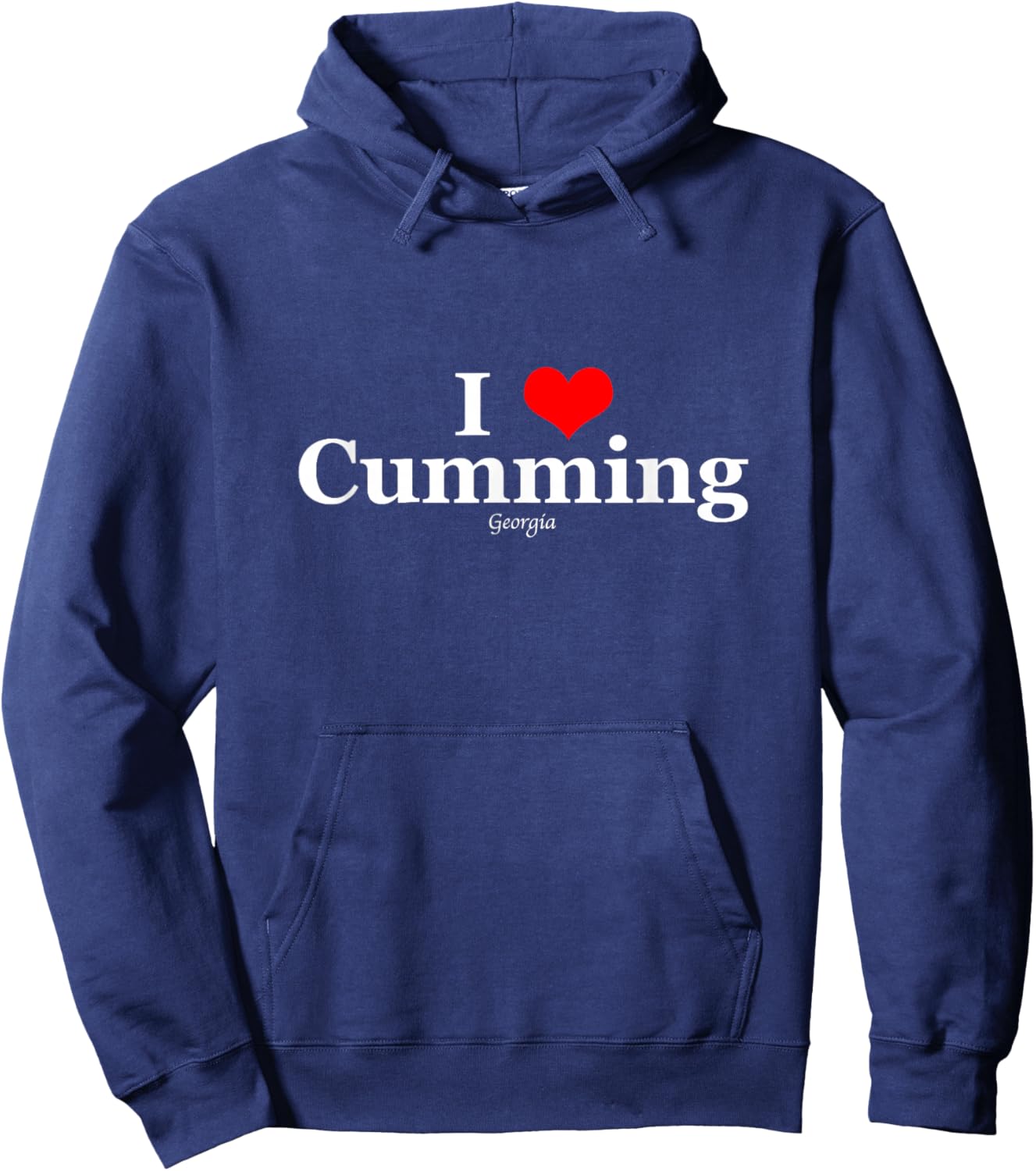 I Heart Cumming, Georgia Hoodie - Hoodie | Navy
