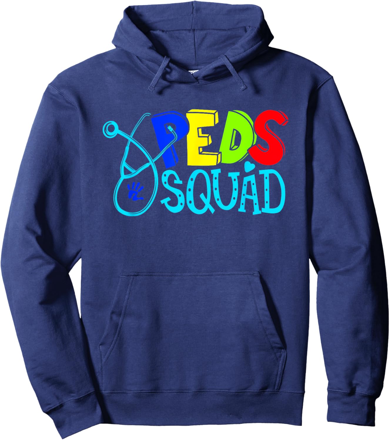 Pediatric Pediatrician Nurse Peds Squad Hoodie - Hoodie | Navy