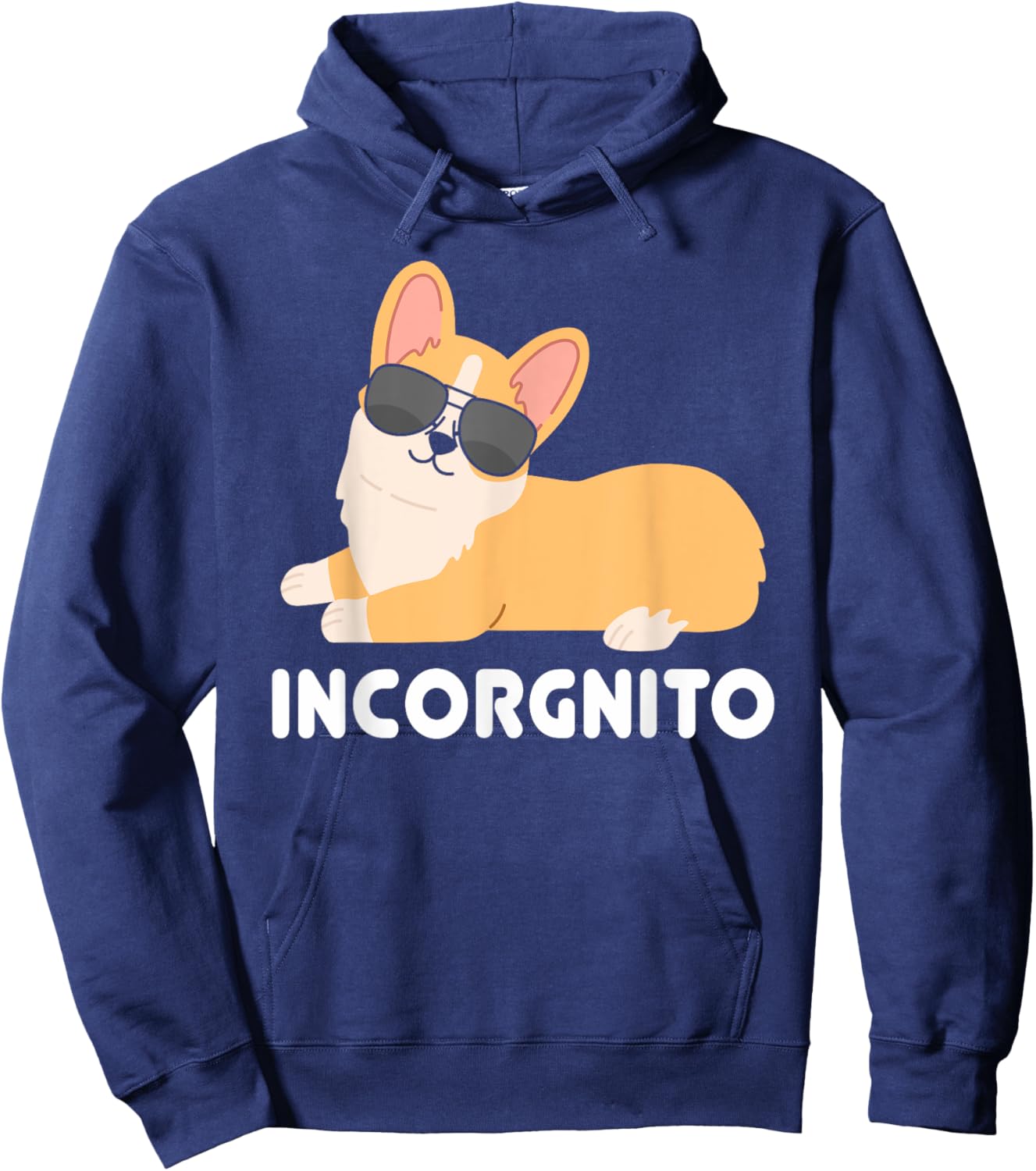 Incorgnito | Welsh Corgi Owner Funny Dog Lover Men Women Girls Kids Hoodie - Hoodie | Navy