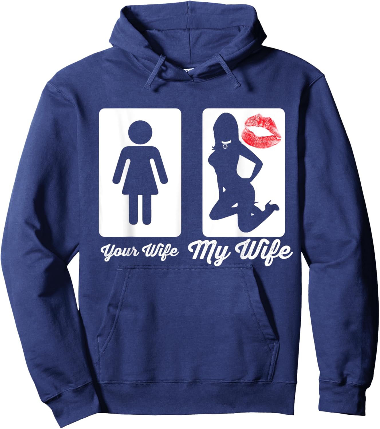 Your Wife My Wife Submissive Bdsm T Shirt Munch Hoodie - Hoodie | Navy