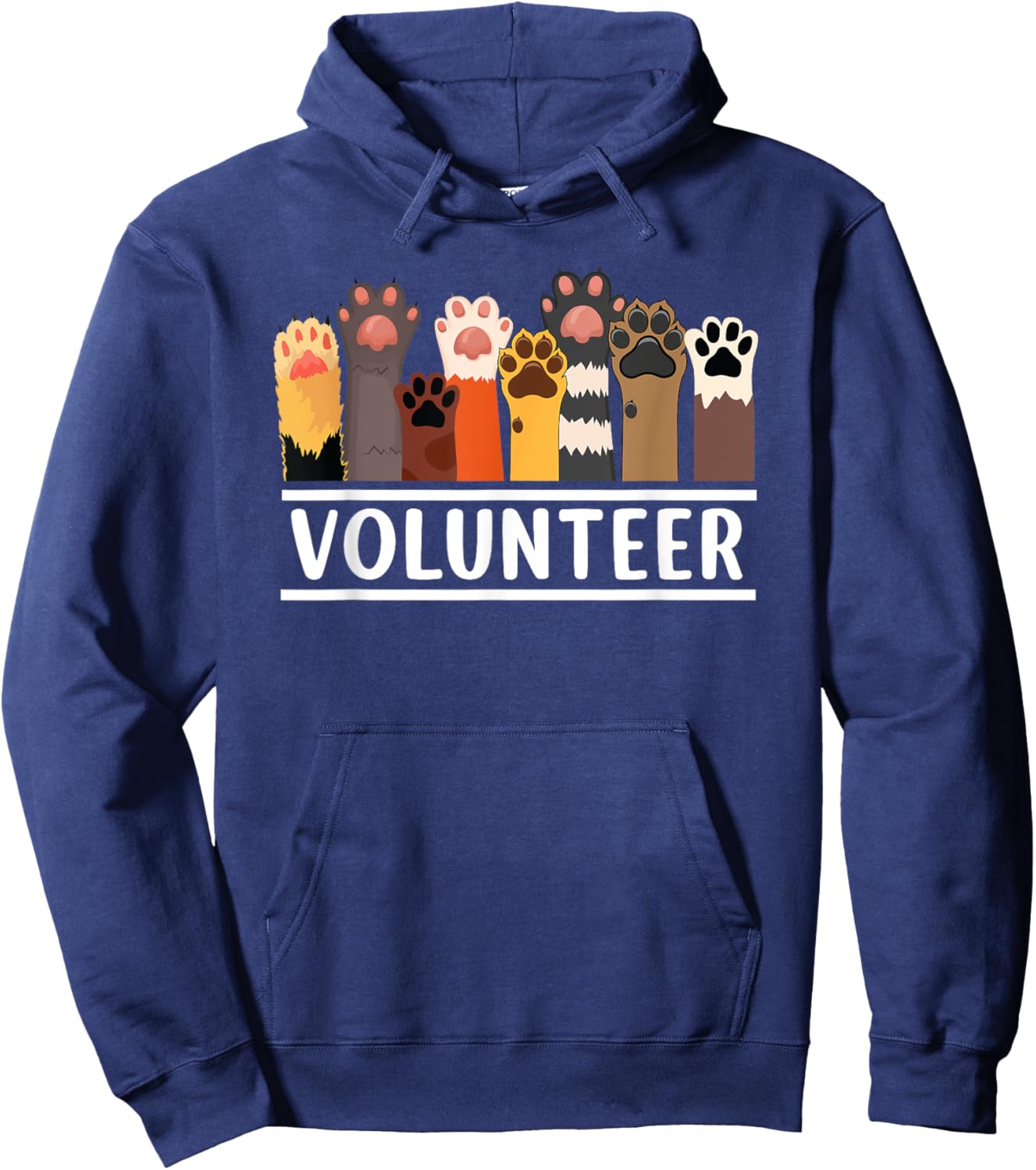Animal Volunteer For Dog Cat Rescue Supporter Women Hoodie - Hoodie | Navy