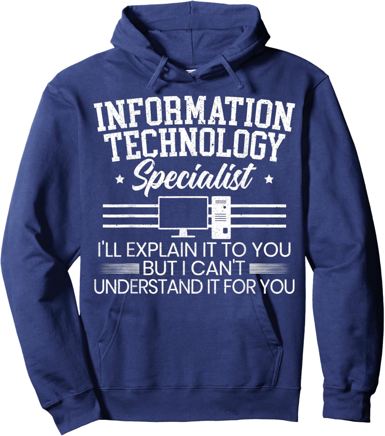 Information Technology Specialist Computer Job Profession Hoodie - Hoodie | Navy