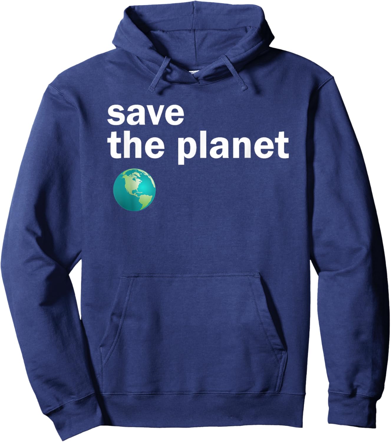 Vintage Save the Planet Hoodie - Hoodie | Navy