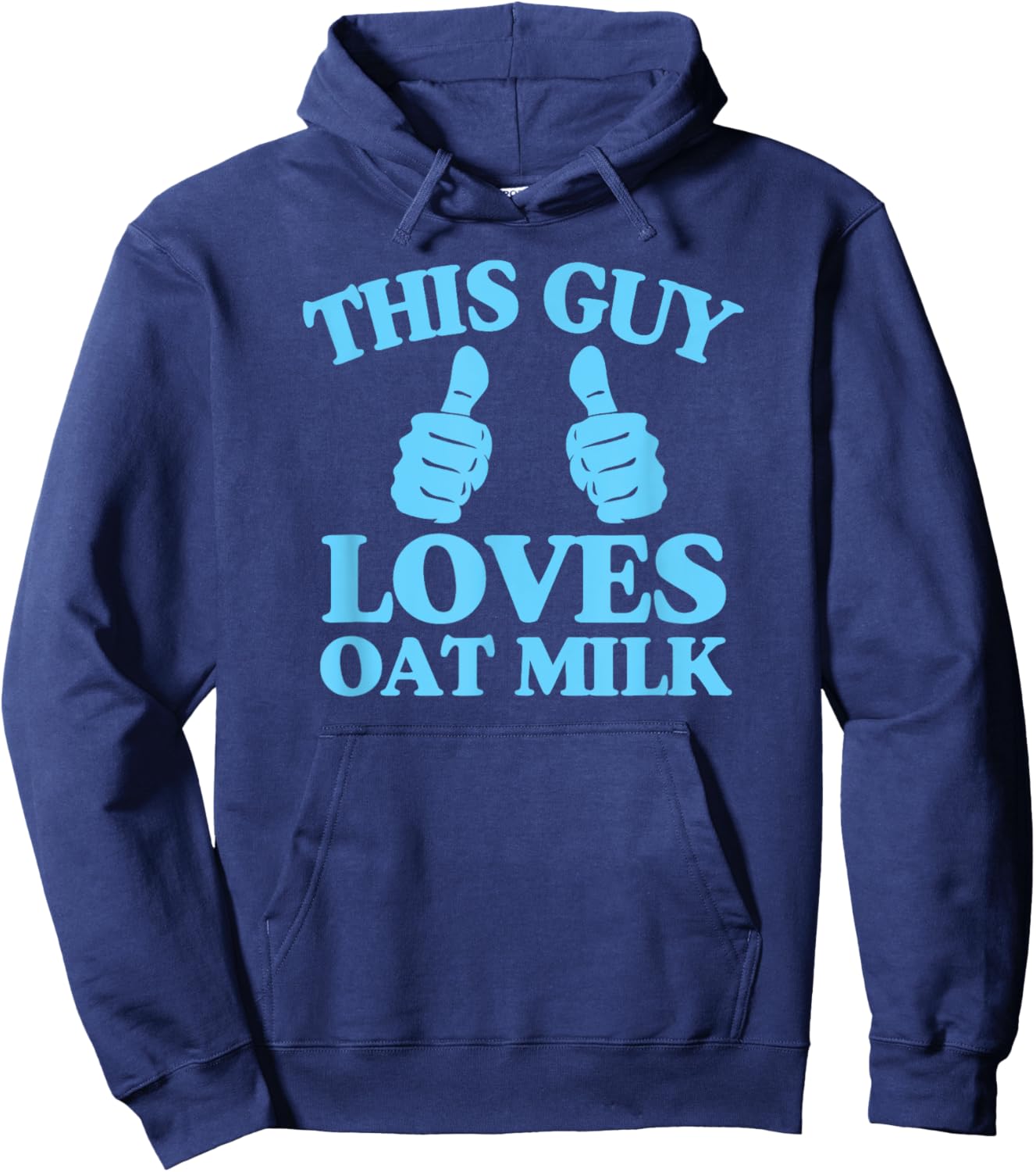 This Guy Loves Oat Milk Plant Based Vegan Barista Hoodie - Hoodie | Navy