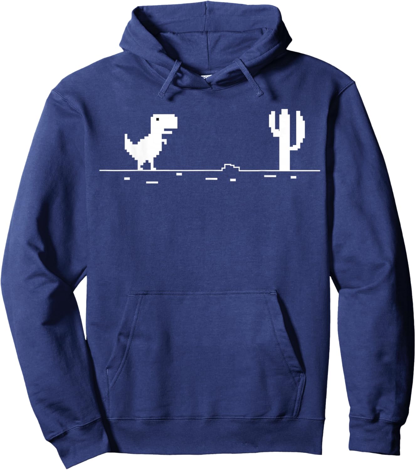 Pixel Dino Hoodie - Hoodie | Navy