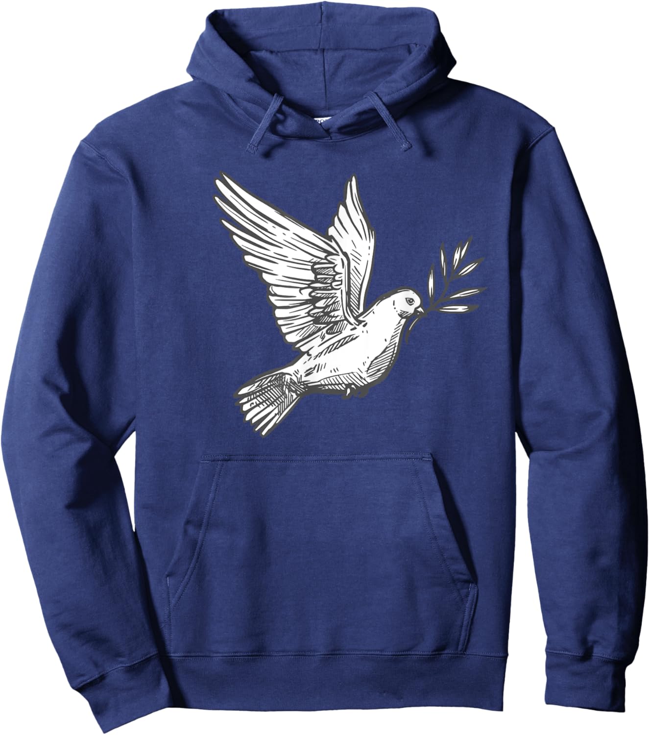 Flying Lonesome Peace Dove Pigeon Bird Lover Gift Men Women Hoodie - Hoodie | Navy