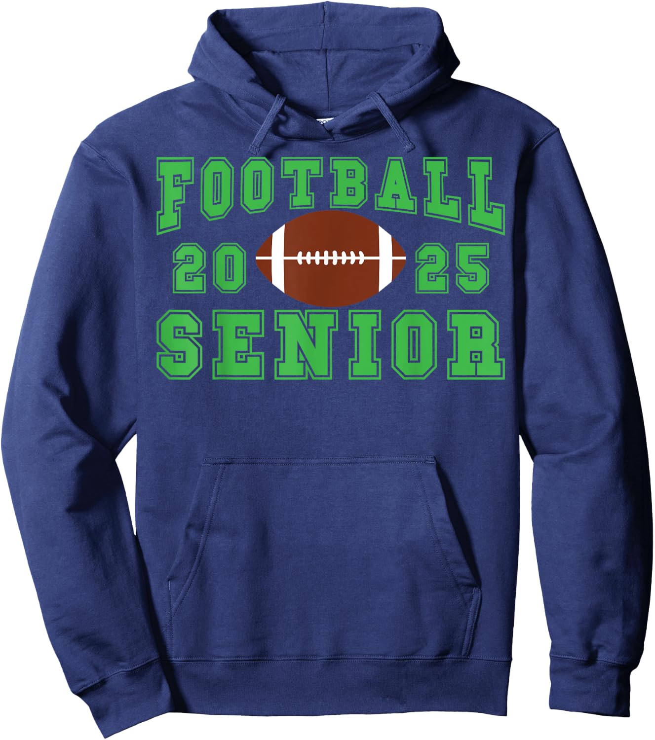 Football Senior Night Football Senior 2025 Graduation 21 Hoodie - Hoodie | Navy