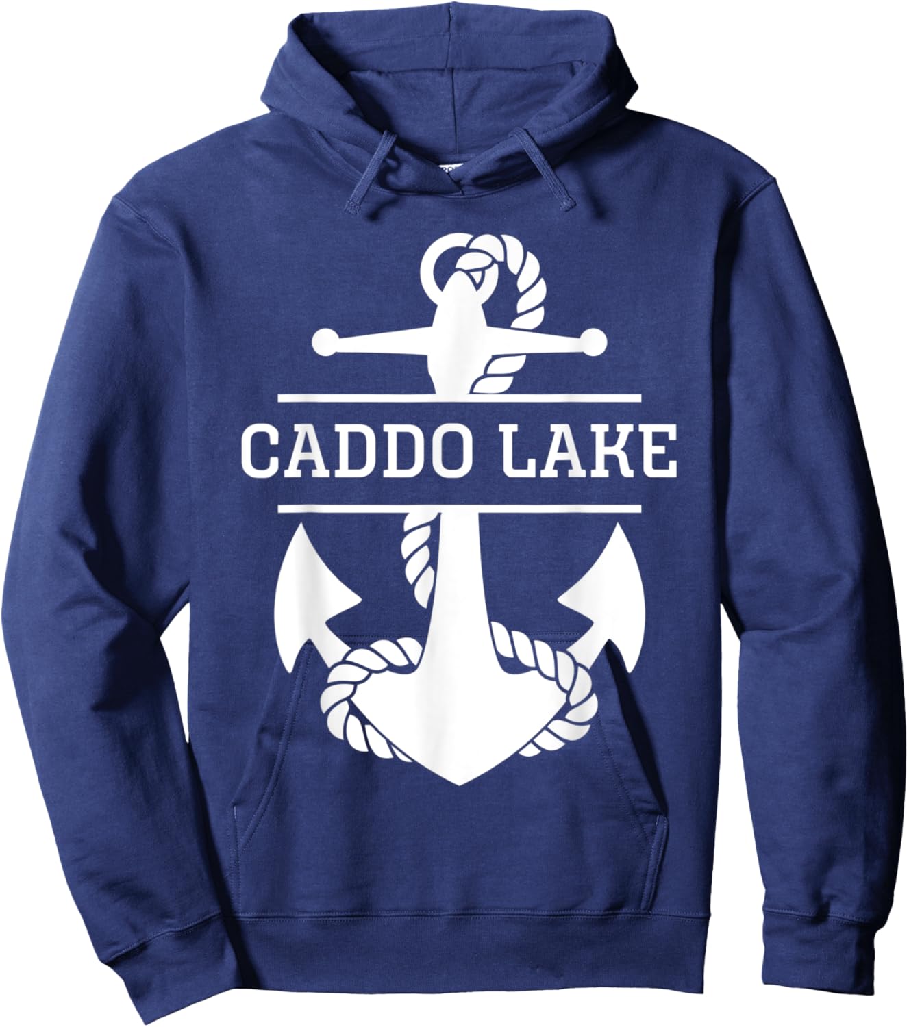 Caddo Lake Texas Louisiana USA Nautical Hoodie - Hoodie | Navy