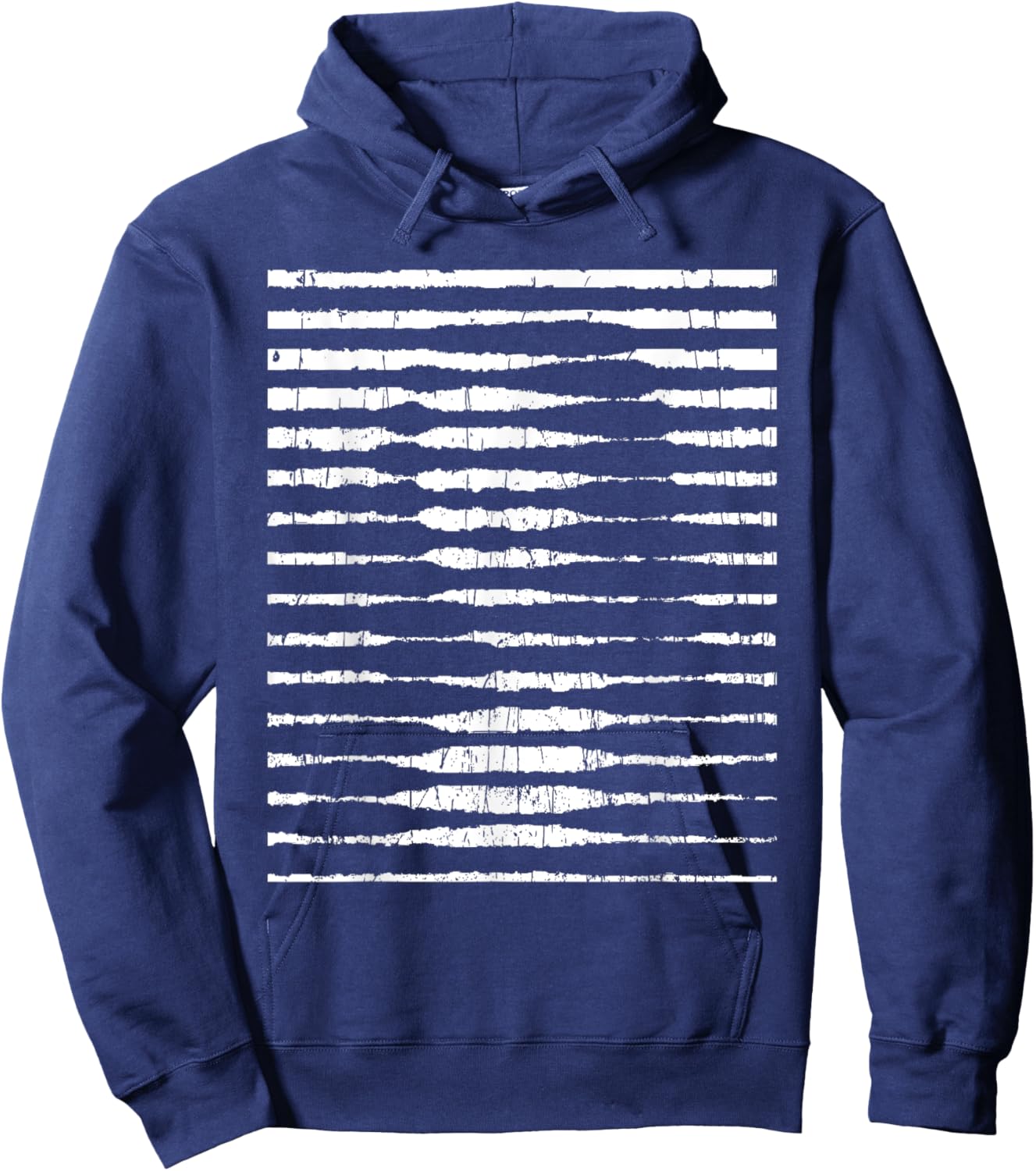 Funny Mona Illusion Lisa Painting Art da Vinci Grunge Hoodie - Hoodie | Navy