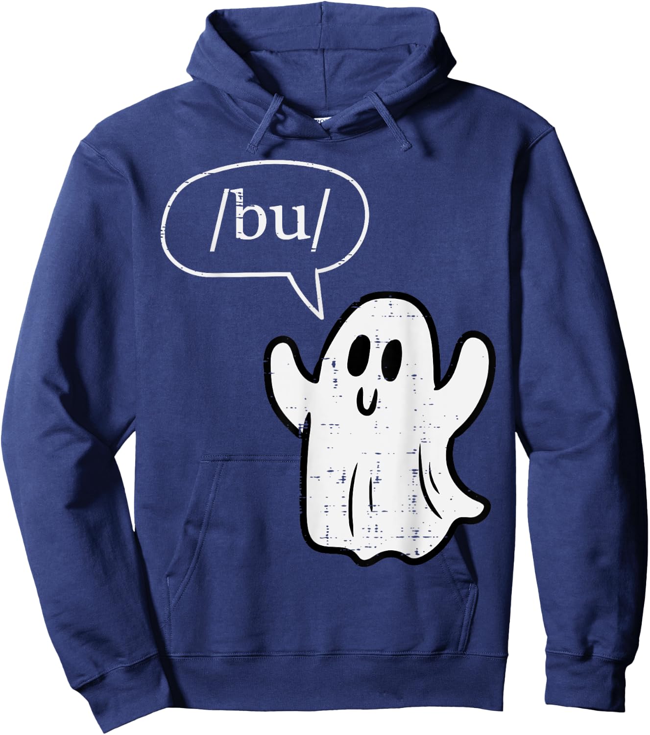 Halloween Speech Therapy Ghost Bu Boo SLP Costume Men Women Hoodie - Hoodie | Navy